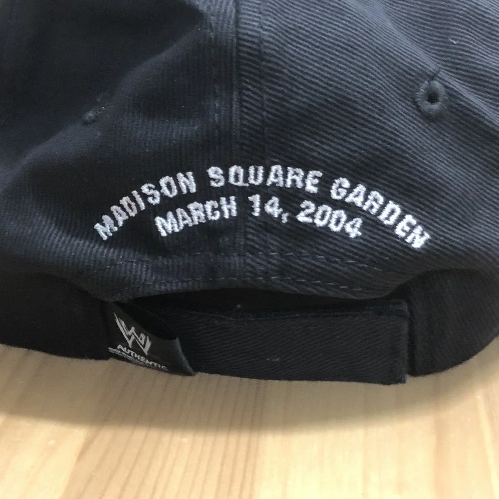 Vintage WWE Road To Wrestle Mania 20 XX Tour Hat 2004 Hat Black Rare Retro